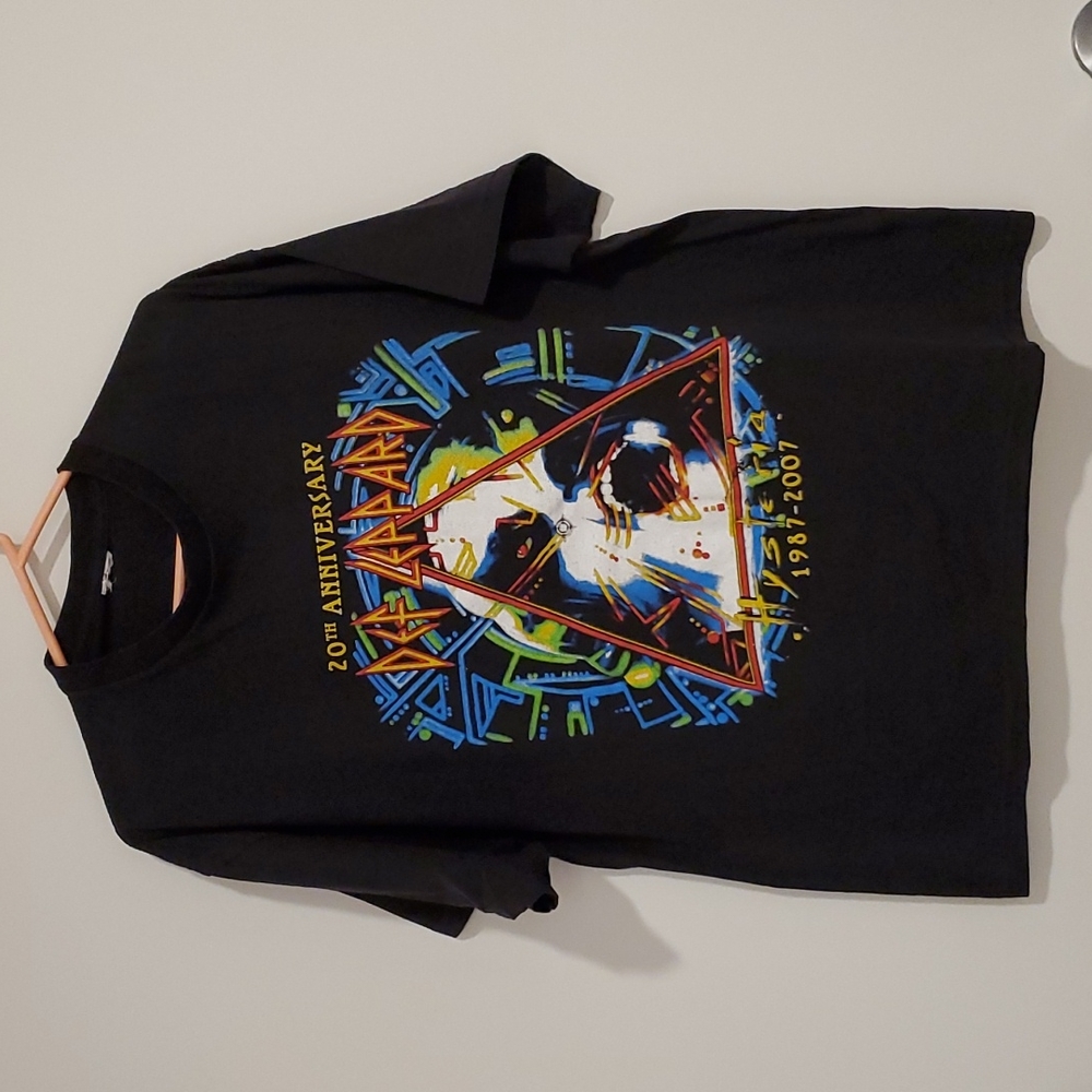 DEF LEPPARD 20th Anniversary tour concert tee XL REO Foreigner 1987 2007 ltd. ed